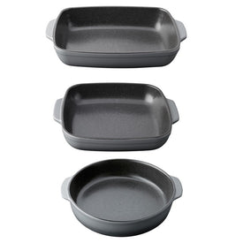 Gem Large Stoneware Bakeware Three-Piece Set