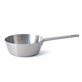 Ron 7" 18/10 Stainless Steel Five-Ply Conical Saucepan