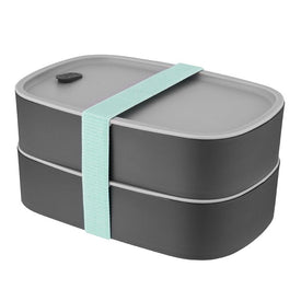 Leo 1.7-Quart Dual Bento Box Set with Strap Three-Piece set
