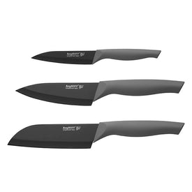 Essentials Ergo Stainless Steel Knives Three-Piece Set with Sleeves