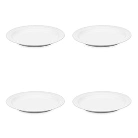 Essentials Hotel 10.25" Porcelain Round Plates Set of 4
