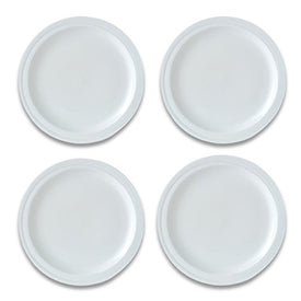 Essentials Hotel 8.5" Porcelain Round Plates Set of 4