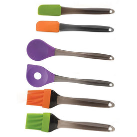 Geminis Multi-Colored Silicone Tools Six-Piece Set