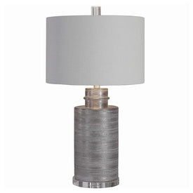 Anitra Metallic Silver Table Lamp by David Frisch