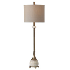 Natania Plated Brass Buffet Lamp by Billy Moon