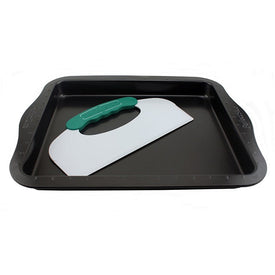 Perfect Slice Two-Piece 14" Cookie Sheet with Slicing Tool