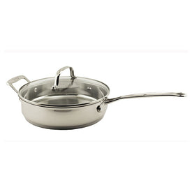 EarthChef 10" 18/10 Stainless Steel Covered Deep Skillet