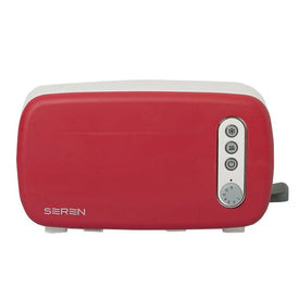 Seren Two-Piece Side-Loading Toaster with Removable Red Panel