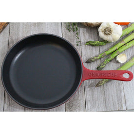 Chasseur 10" Cast Iron Fry Pan with Cast Iron Handle