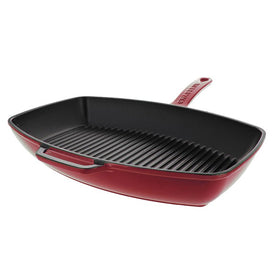 Chasseur French 12" Rectangular Enameled Cast Iron Grill Pan