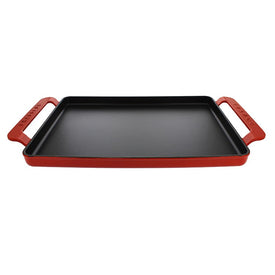 Chasseur French 14" Rectangular Enameled Cast Iron Griddle