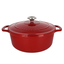 Chasseur French 3.25-Quart Enameled Cast Iron Round Dutch Oven
