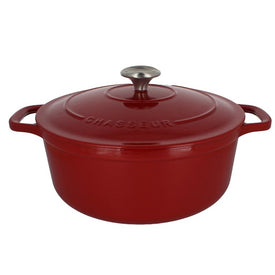 Chasseur French 4.2-Quart Enameled Cast Iron Round Dutch Oven
