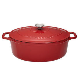 Chasseur French 6-Quart Enameled Cast Iron Oval Dutch Oven