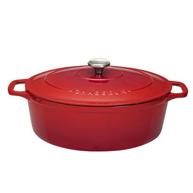 Chasseur French 7.25-Quart Enameled Cast Iron Oval Dutch Oven