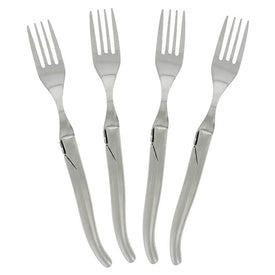 Laguiole Connoisseur Steak Forks with Stainless Steel Handles Set of 4