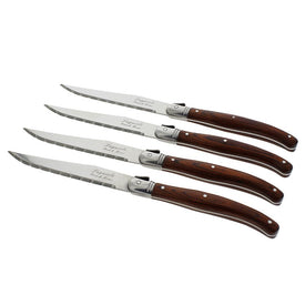 Laguiole Steak Knives with Pakkawood Handles Set of 4