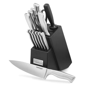 Stainless Steel Hollow Handle 15-Piece Cutlery Set with Block