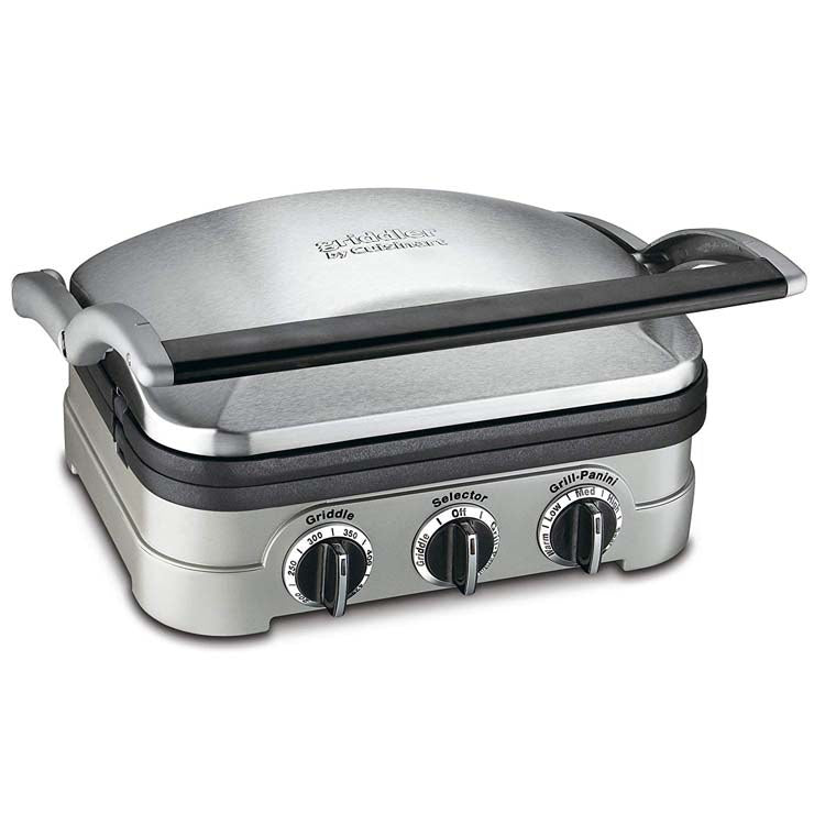 Continental Electric Grill & Waffle Maker Reversible Plates