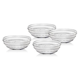 Lumina 6" Soup/Cereal Bowls Set of 4 - Clear