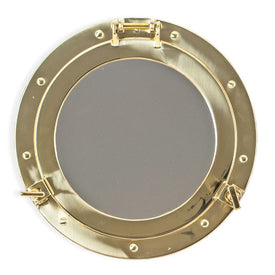11.5" Brass Porthole Mirror
