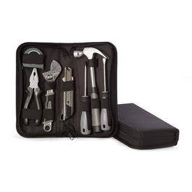 Eight-Piece Tool Set in Zippered Black Canvas Case