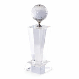 10" Crystal Fairway Trophy with Crystal Golf Ball