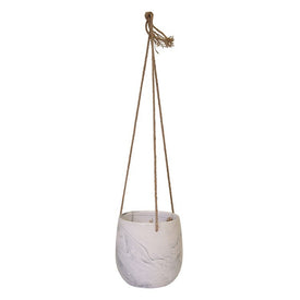 Hanging Gray Marble Planter