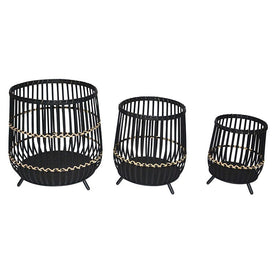 Bamboo Planters Set of 3