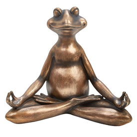 Jnana Hands Bronze/Copper Yoga Frog