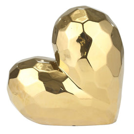 11.5" Gold Ceramic Heart