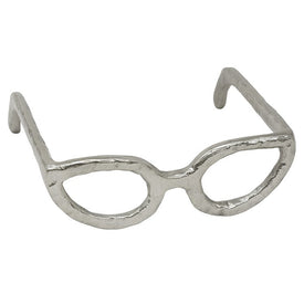 Silver Eyeglasses Sculpture