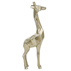 15" Aluminum Giraffe Figurine