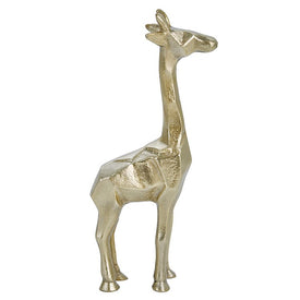 12" Aluminum Giraffe Figurine