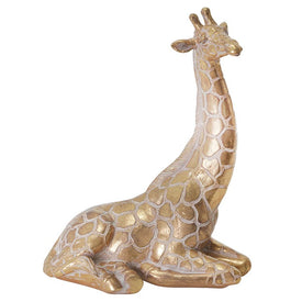 7.5" x 4" x 10" Polyresin Sitting Giraffe Sculpture