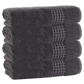 Ela Turkish Cotton Four-Piece Bath Towel Set