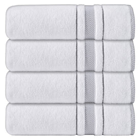 Enchasoft Turkish Cotton Four-Piece Bath Towel Set