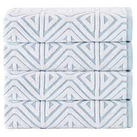 Glamour Turkish Cotton Four-Piece Bath Towel Set