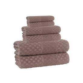 Glossy Turkish Cotton Six-Piece Towel Set