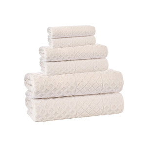 GLOSSY6CRM Bathroom/Bathroom Linens & Rugs/Towel Set