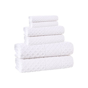 GLOSSY6WHT Bathroom/Bathroom Linens & Rugs/Towel Set