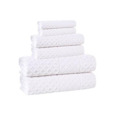 GLOSSY6WHT Bathroom/Bathroom Linens & Rugs/Towel Set
