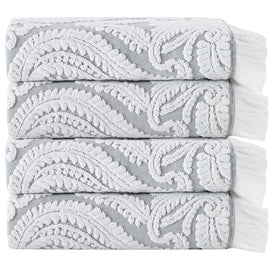 Laina Turkish Cotton Four-Piece Bath Towel Set
