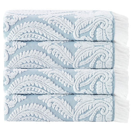 Laina Turkish Cotton Four-Piece Bath Towel Set