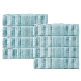 Ria Turkish Cotton Eight-Piece Hand Towel Set