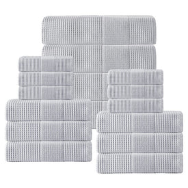 Ria Turkish Cotton 16-Piece Towel Set