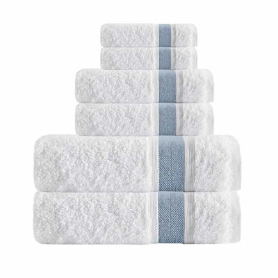 UNIQ16PCSBLU Bathroom/Bathroom Linens & Rugs/Towel Set