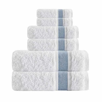 UNIQ6PCSBLU Bathroom/Bathroom Linens & Rugs/Towel Set