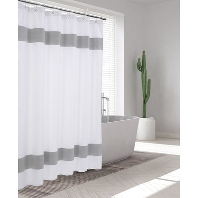 UNIQSLVR1SC Bathroom/Bathroom Accessories/Shower Curtains