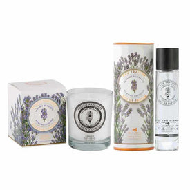 Lavender Scented Candle and Eau de Parfum Set